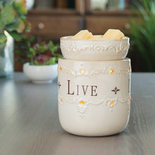 Cargar imagen en el visor de la galería, Live Love Laugh Illumination Fragance Warmer